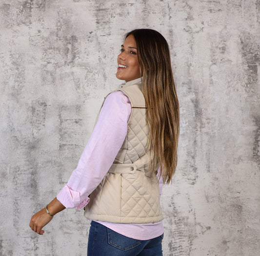 Chaleco Capitoneado Beige