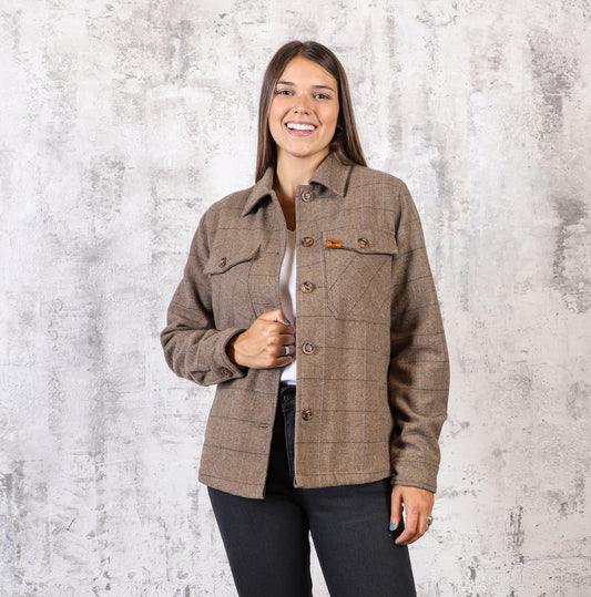 Campera tartan 25 Beige