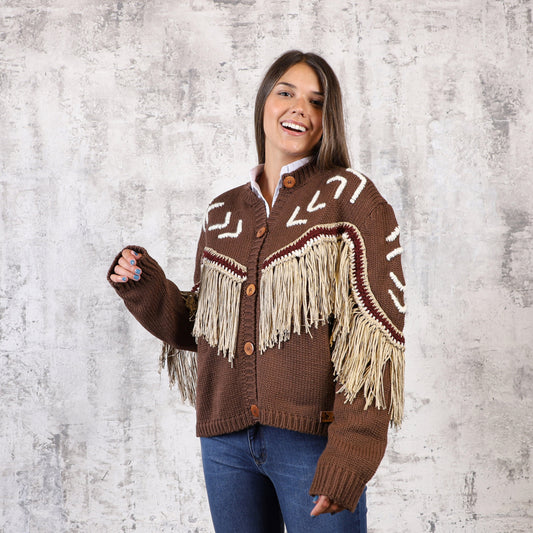 Cardigan Flecos