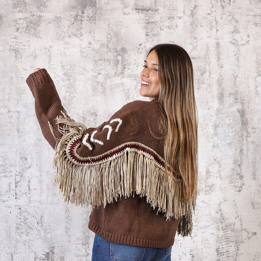 Cardigan Flecos