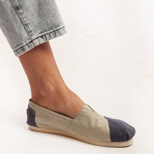 Alpargata Combinada Azul/Verde