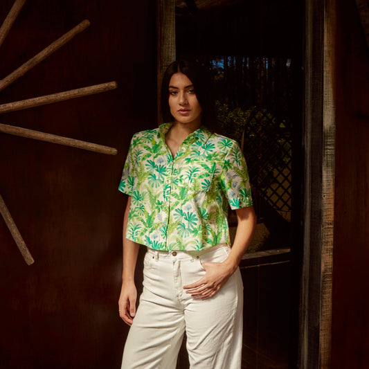 Camisa Corta Verde