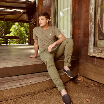 T-shirt Base Gris Taupe