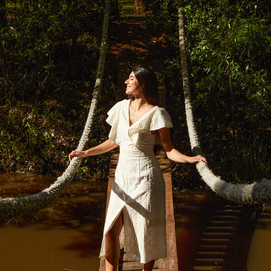 Vestido Broderie Natural