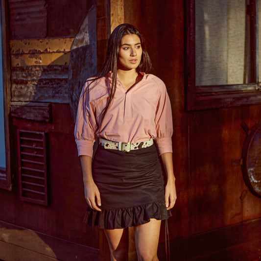 Blusa Costura Rosa