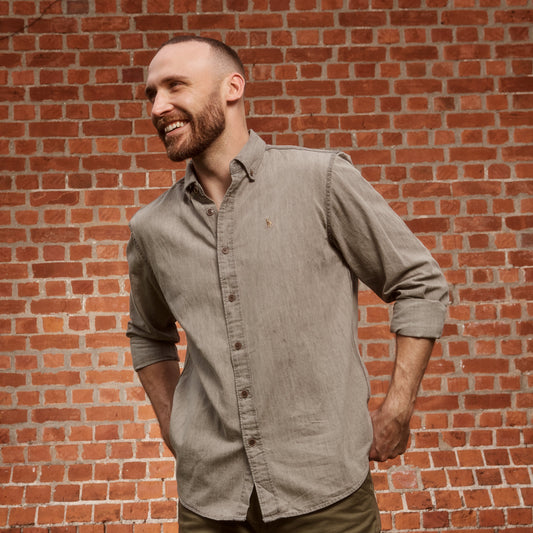 Camisa Jean Gris