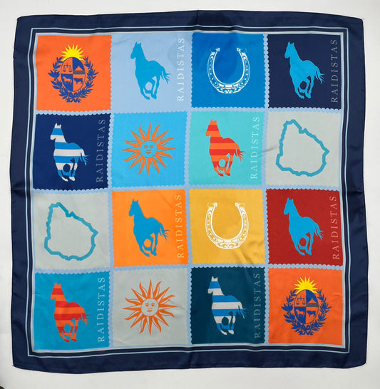 Pañuelo Cuadros Azul