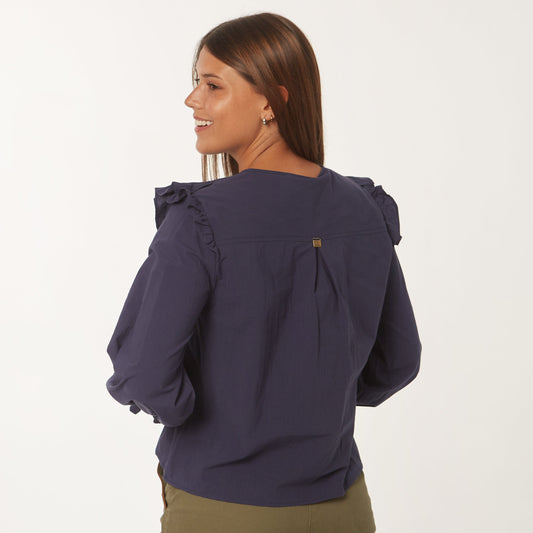 Camisa Catalina Azul Oscuro