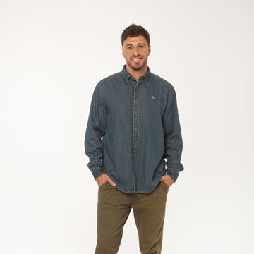 Camisa Jean Azul