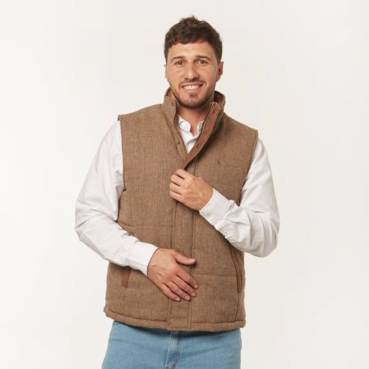 Chaleco Paño Marron