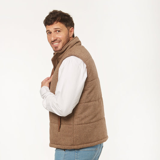 Chaleco Paño Marron