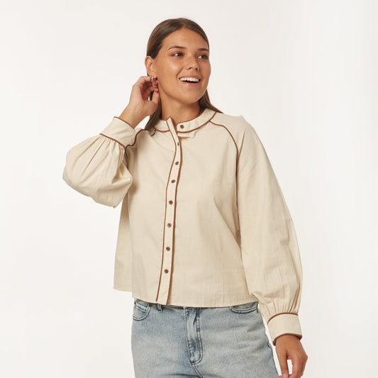 Camisa Silvana Vivos Beige