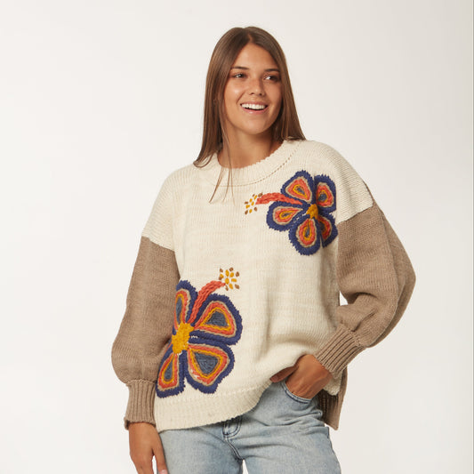 Sweater Flora Lana Natural