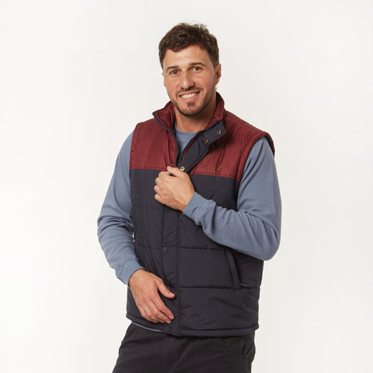 Chaleco Bicolor Azul