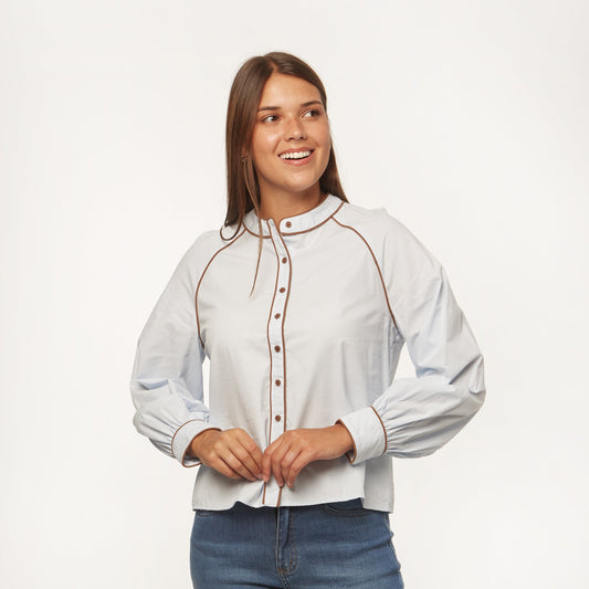 Camisa Silvana Vivos Celeste