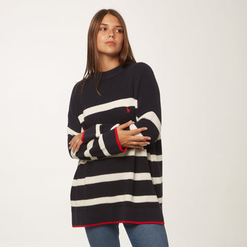 Sweater Rayado Marinero Azul