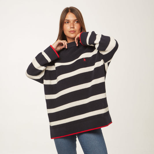 Sweater Rayado Marinero Azul