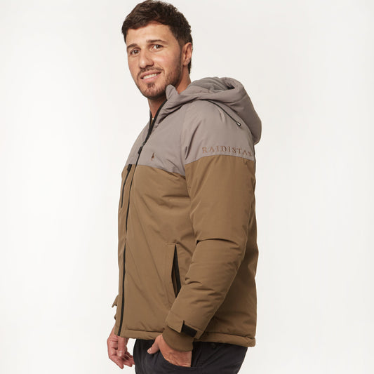 Campera Bicolor Beige/Marron