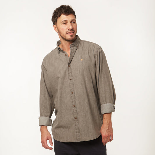 Camisa Jean Gris