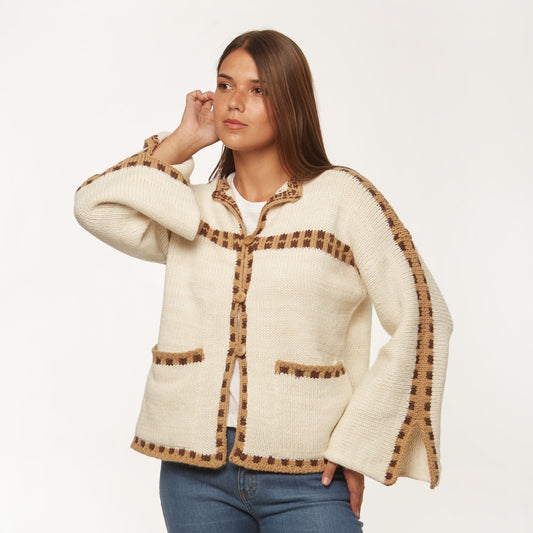 Chaqueta Sendero Lana Natural