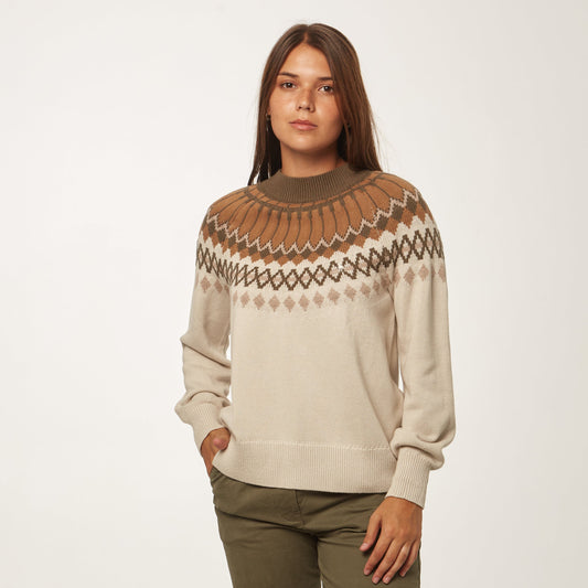Sweater Jacquard Natural
