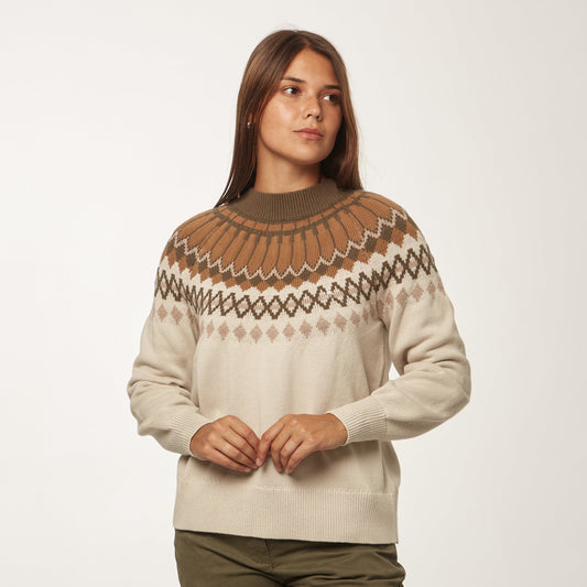 Sweater Jacquard Natural