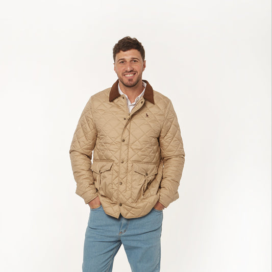 Campera Capitoneada Beige