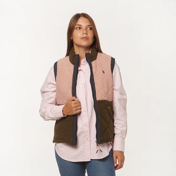 Chaleco Teddy Rosa
