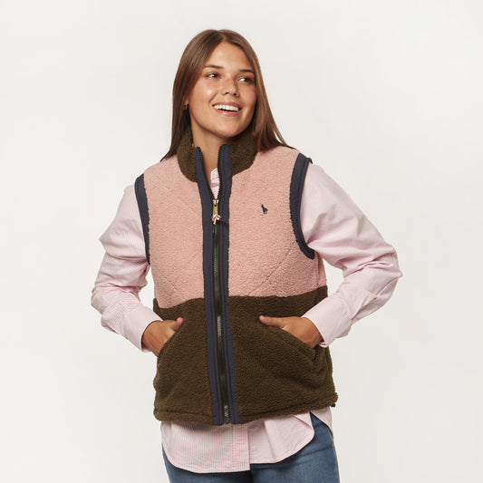 Chaleco Teddy Rosa