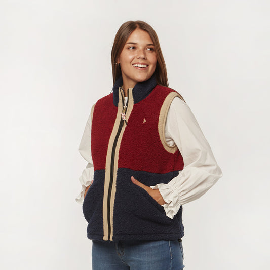 Chaleco Teddy Bordo