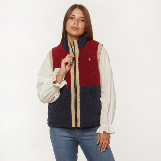 Chaleco Teddy Bordo