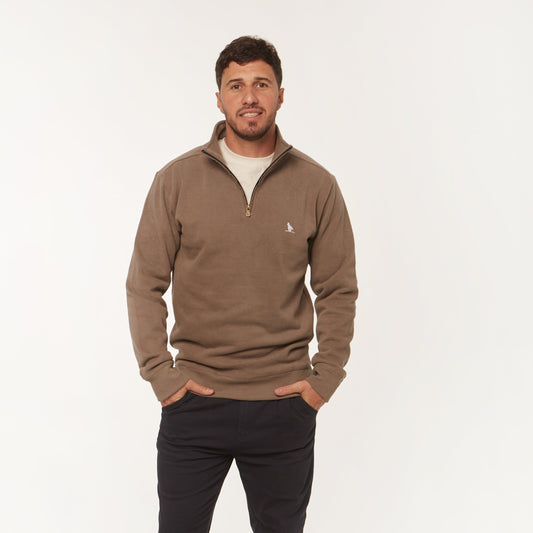 Medio Cierre algodon Peach Beige