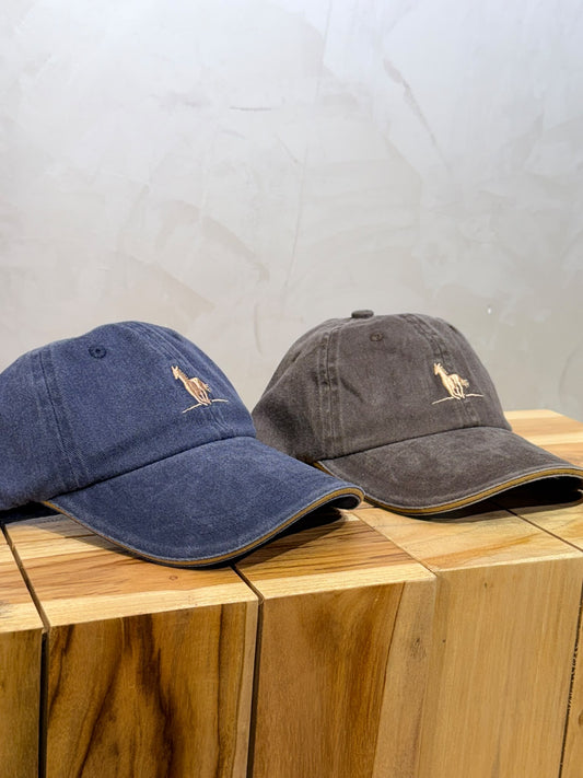Gorro Solapa Azul Gastado