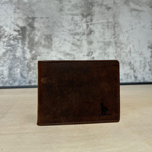 Billetera  Doble Marron Rojizo