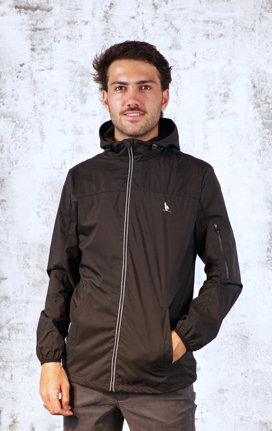 Campera de lluvia Hombre Negra