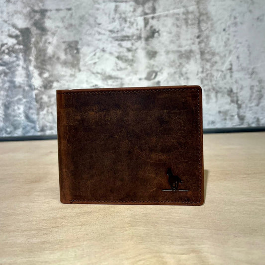 Billetera Monedero Marron Rojizo Oscuro