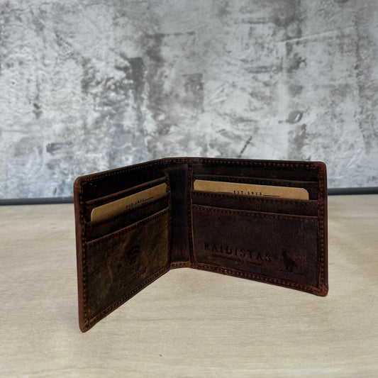 Billetera  Doble Marron Oscuro
