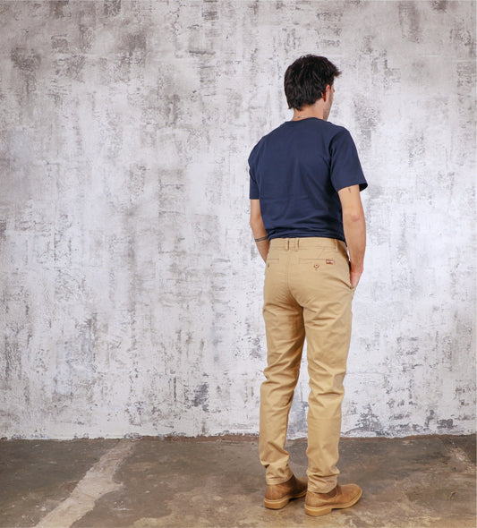 Pantalon Casual Hombre Beige