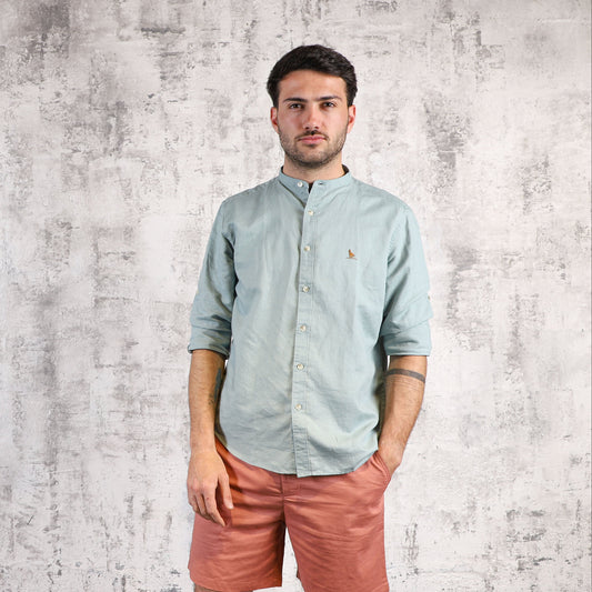 Camisa Lino Mao Verde