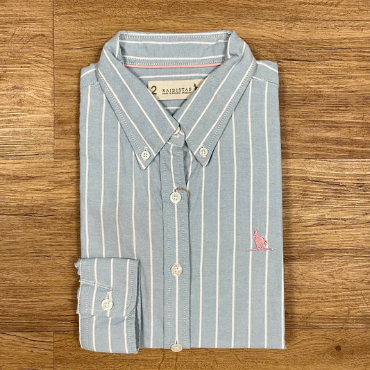 Camisa Rayas Verde Agua