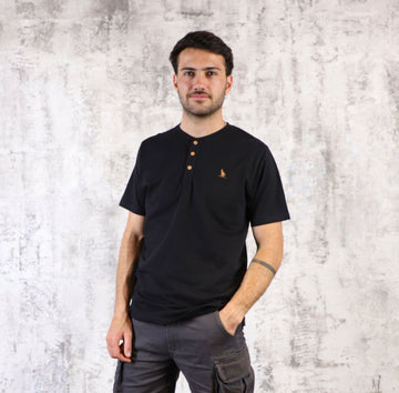 T-shirt Botones Negro