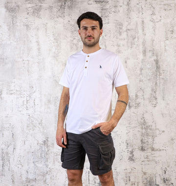 T-shirt Botones Blanco