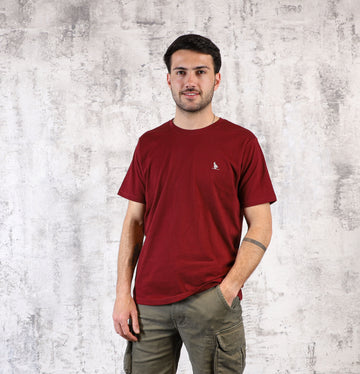 T-shirt a la base 24 Bordo