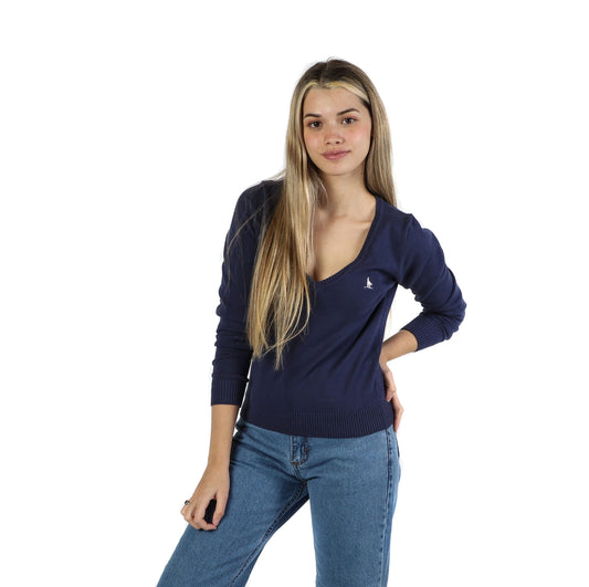 Sweater V Dama Azul